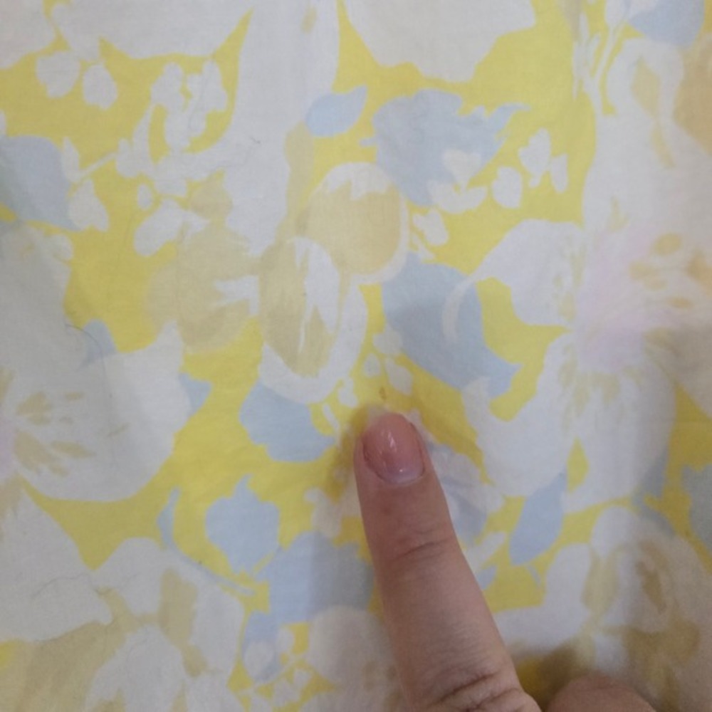 The Nines by Hatch Yellow Floral Tank Top Size M Lightweight Cotton‎ - Picture 2 of 7